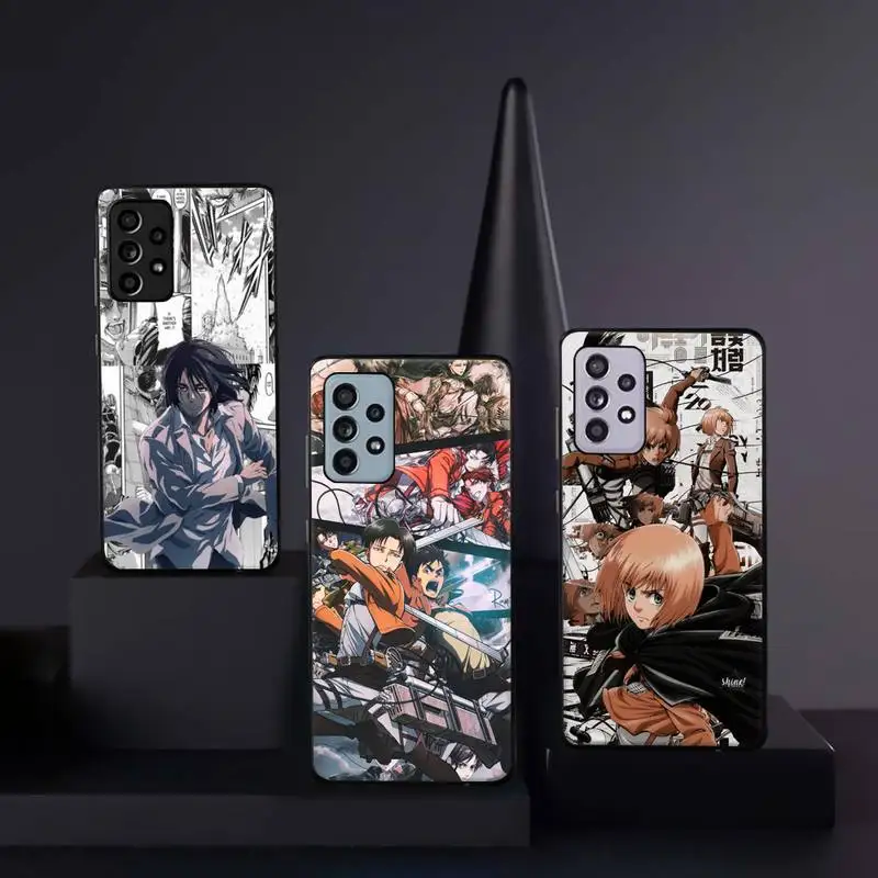

Attack on titan Japan anime Phone Case For Samsung galaxy A S note 10 12 20 32 40 50 51 52 70 71 72 21 fe s ultra plus