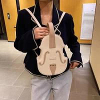 women violin shaped shoulder bag musical instrument cute cartoon handbag girls purse