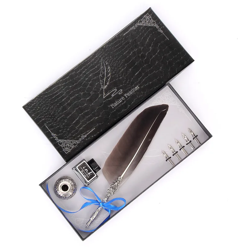 Набор подарочных ручек в европейском стиле с водными перьями ручка короткими