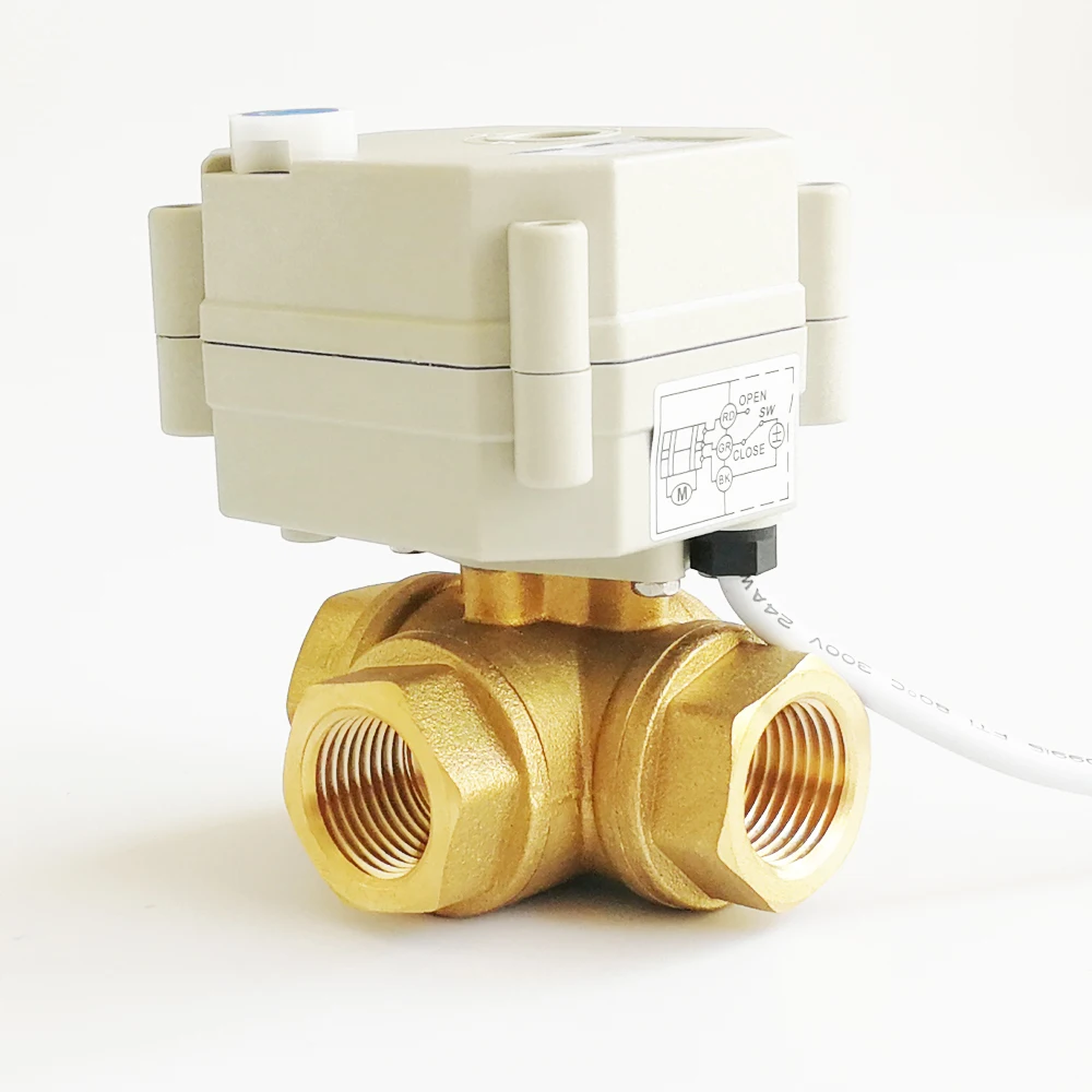 Цай вентилятор обычно открытым/нормальный закрыть клапаны AC/DC9 24V 3 способ BSP/ДНЯО