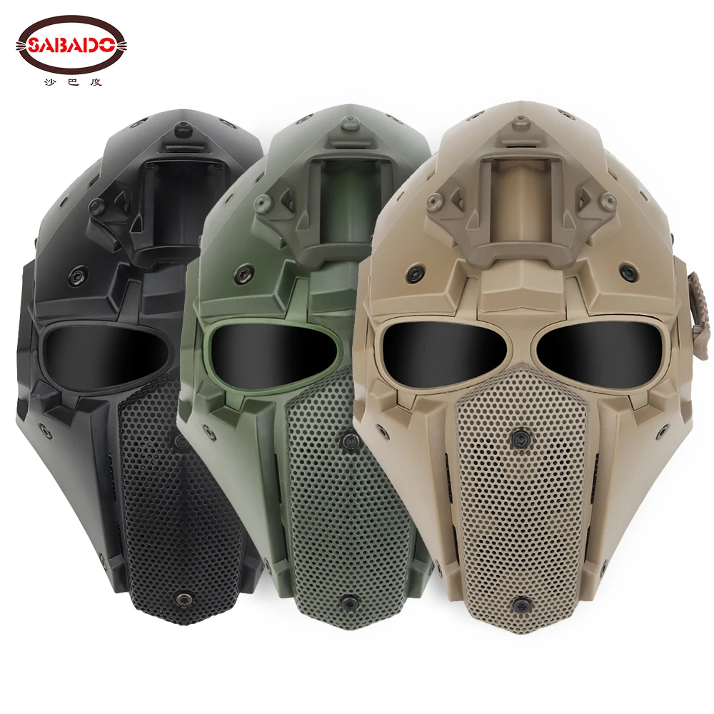 Tactical Mask Helmet Airsoft Goggles Motorcycle Rifle Paintball Multi-Function Cosplay Protect Military Accessories Hunting