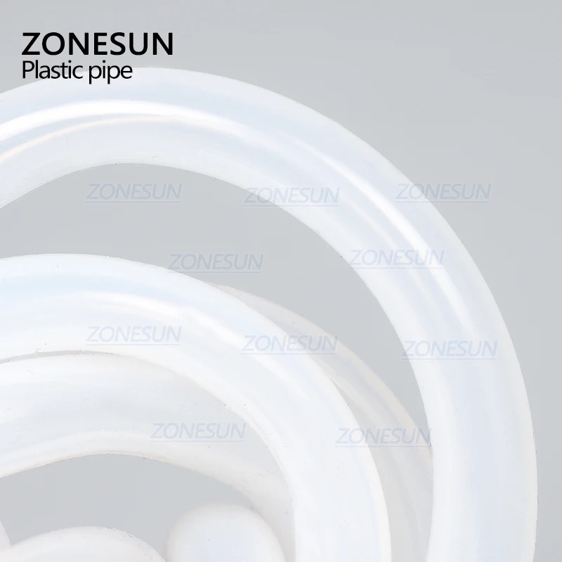 ZONESUN длина 2 м внутренний диаметр 7 мм круглое соединение для труб для наполнения машины. Пластиковая труба для электрической разливочной машины