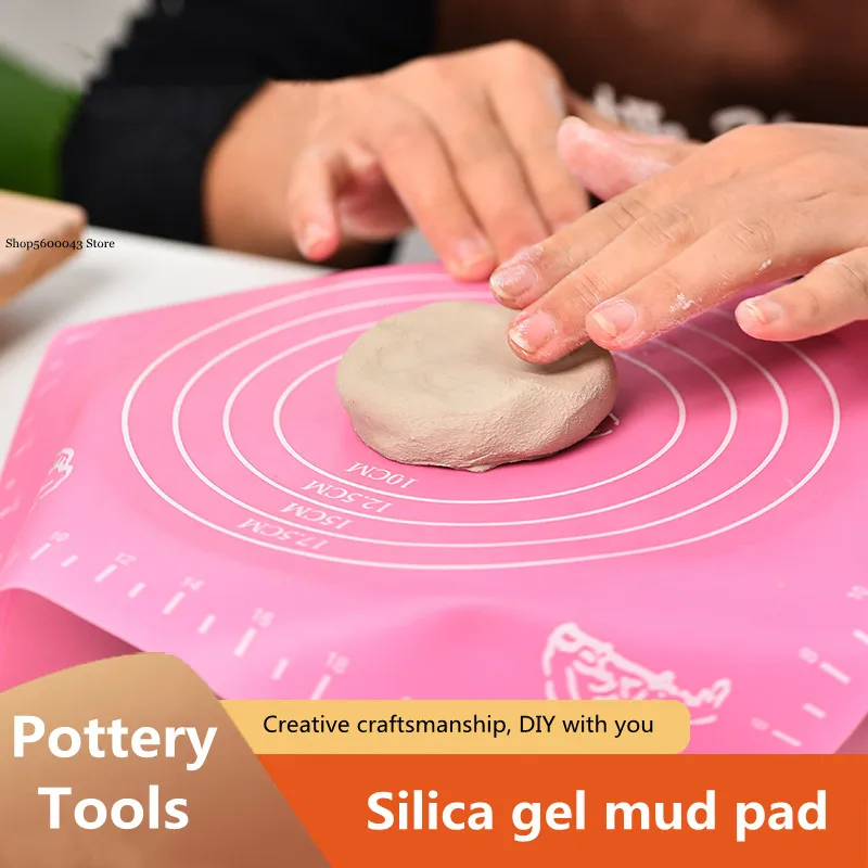 

Silica Gel Kneading Mud Pad Rolling Mud Pad Non-sticky Mud Easy To Clean Clay Sculpture DIY Clay Polymer Tool Pottery Tablecloth