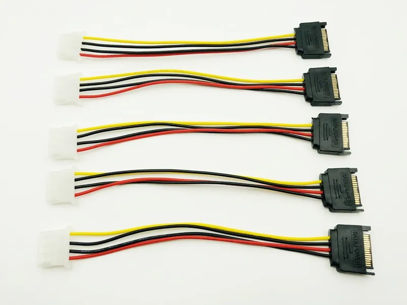 

5 шт., кабель питания для майнинга, 20 см, SATA