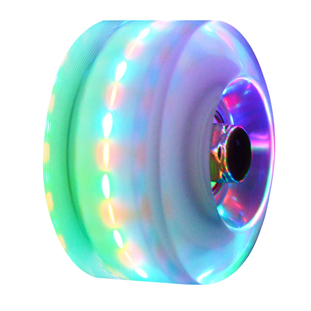 

4pcs/set Luminous Skateboard Wheels Replacement Parts For Quad Skating Practical Light Up Park Rollerskate Shoes Skateboarding