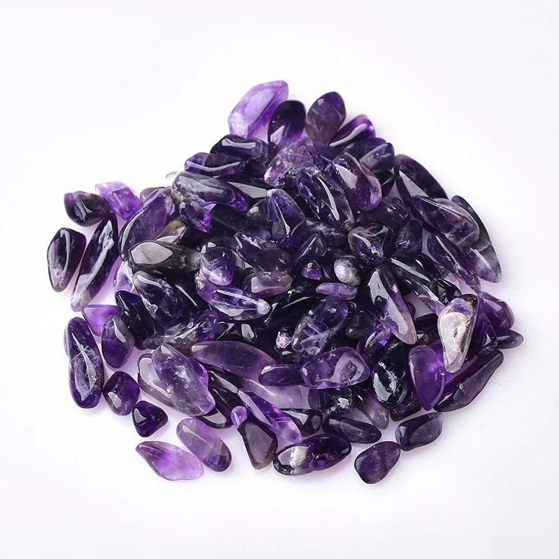 

Wholesales100g AAA +++ Natural Amethyst Gravel Polishing Stone Fish Tank Home Decoration Natural Stones and Minerals