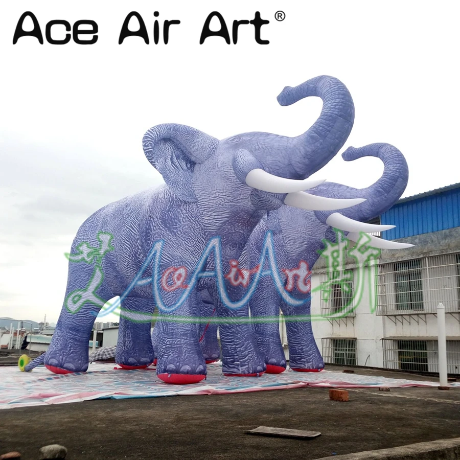 Huge purple inflatable elephant/Africa elephant animal cold balloon replica model for event decoration/safari display | Игрушки и хобби