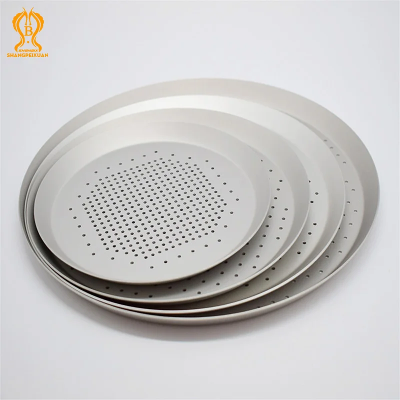 Shangpeixuan 6 5-16 дюймов алюминиевый сплав поднос для пиццы анодированный