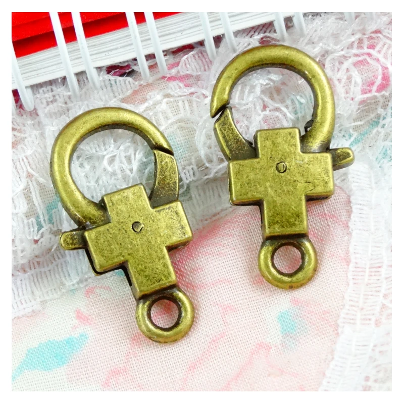 

20pcs 16*28.9MM Charms Lobster clasp Antique Bronze Plated Key chains DIY Jewelry Findings