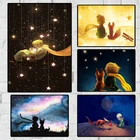 Картина на холсте в скандинавском стиле иллюстрация из фильма Маленький принц настенные художественные картины плакаты и принты для детской комнаты