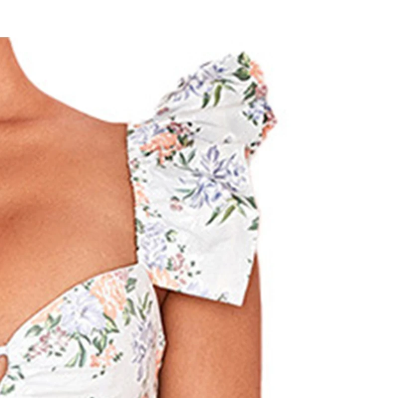 

Hollow Out Butterfly Sleeve Dresses Female Mini Sheath Dress Summer Women Clothes V-Neck White Dress Polyester Ladies Vestidos