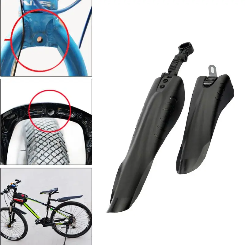 

2Pcs/Set Bike Front Rear Fenders Mountain Road Bicycle Mudguard Removable Guards Cycle Parts Accessories