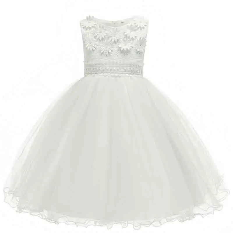 2019 платье для новорожденных с цветочным принтом Платья особых случаев девочек