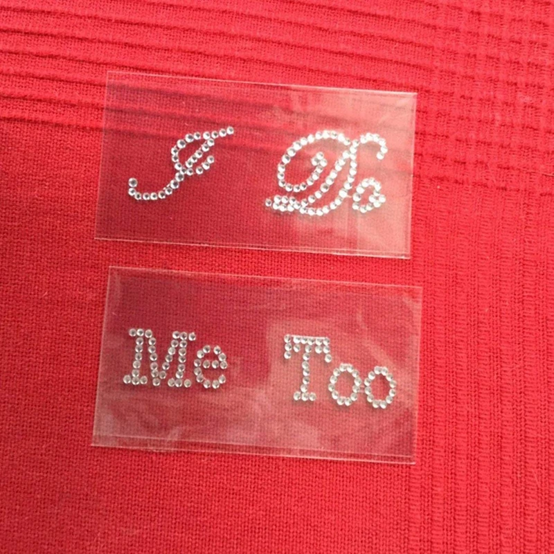 Акция! 1 комплект I Do Me Too прозрачные наклейки для свадебной обуви свадебные