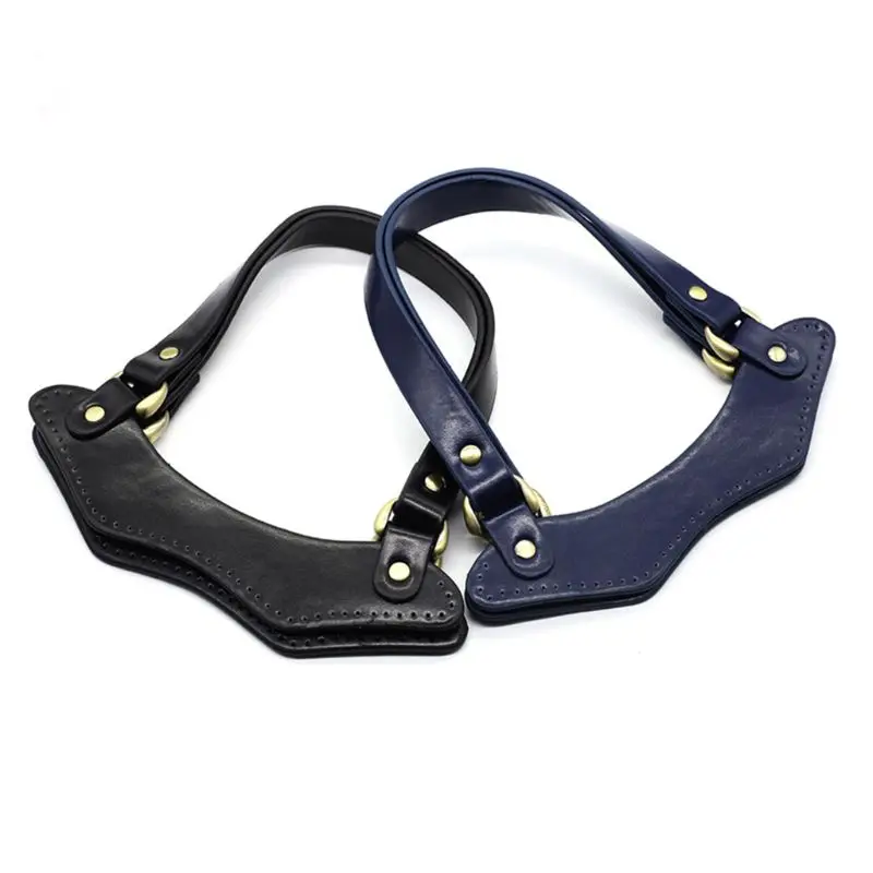 

Fashion PU Leather Handbag Top Handle Strap for DIY Handmade Woven Bag Accessories J60D