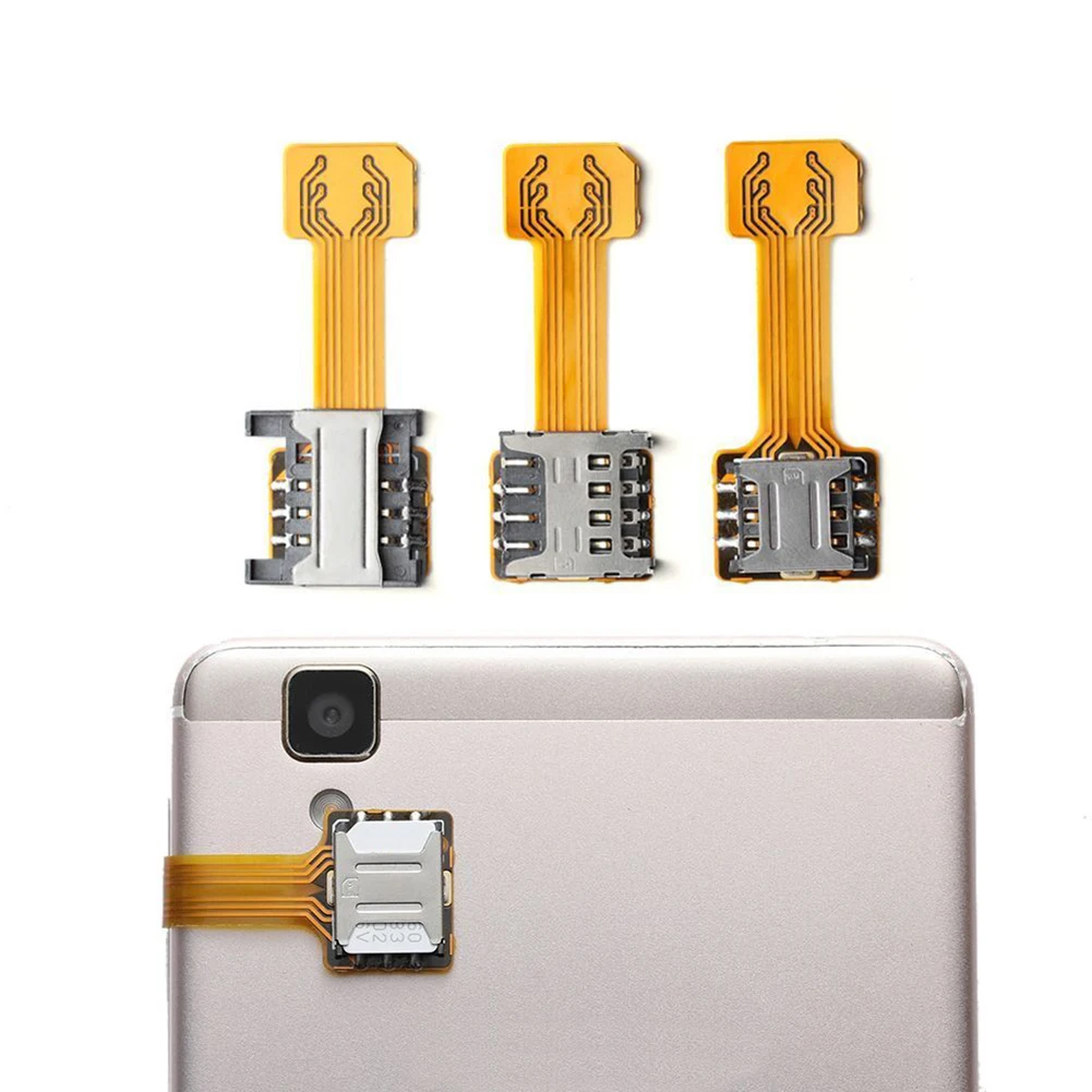 Двойной адаптер Micro SD для двух SIM-карт Android Extender 2 Nano SIM-адаптер Xiaomi Redmi телефона Samsung