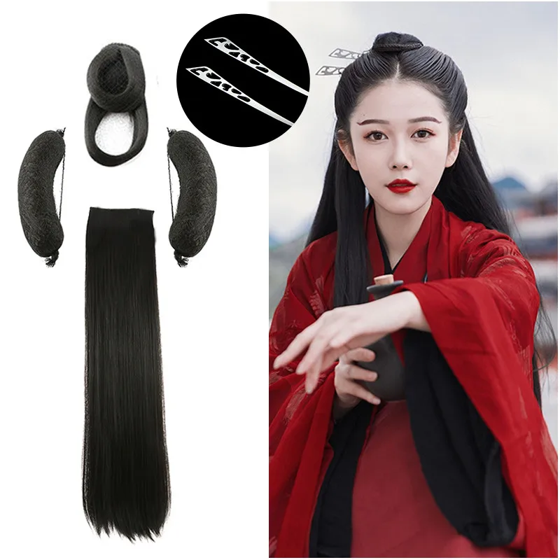 

black and brown han dynasty hair products for women TV Play classic fairy cosplay antique styling headwear for photography