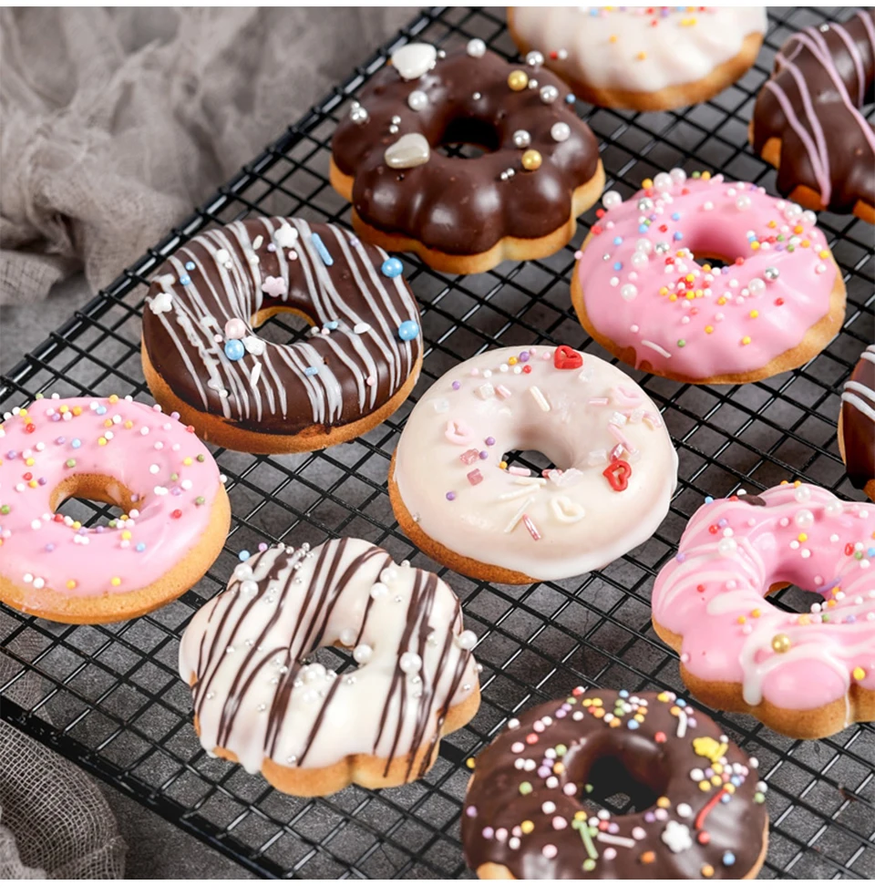 

18 cavity Mini Donuts Round Shaped Dessert Silicone Mold Chocolate Biscuit Cake Cupcake Molds Doughnut Mould Chocolate Ice