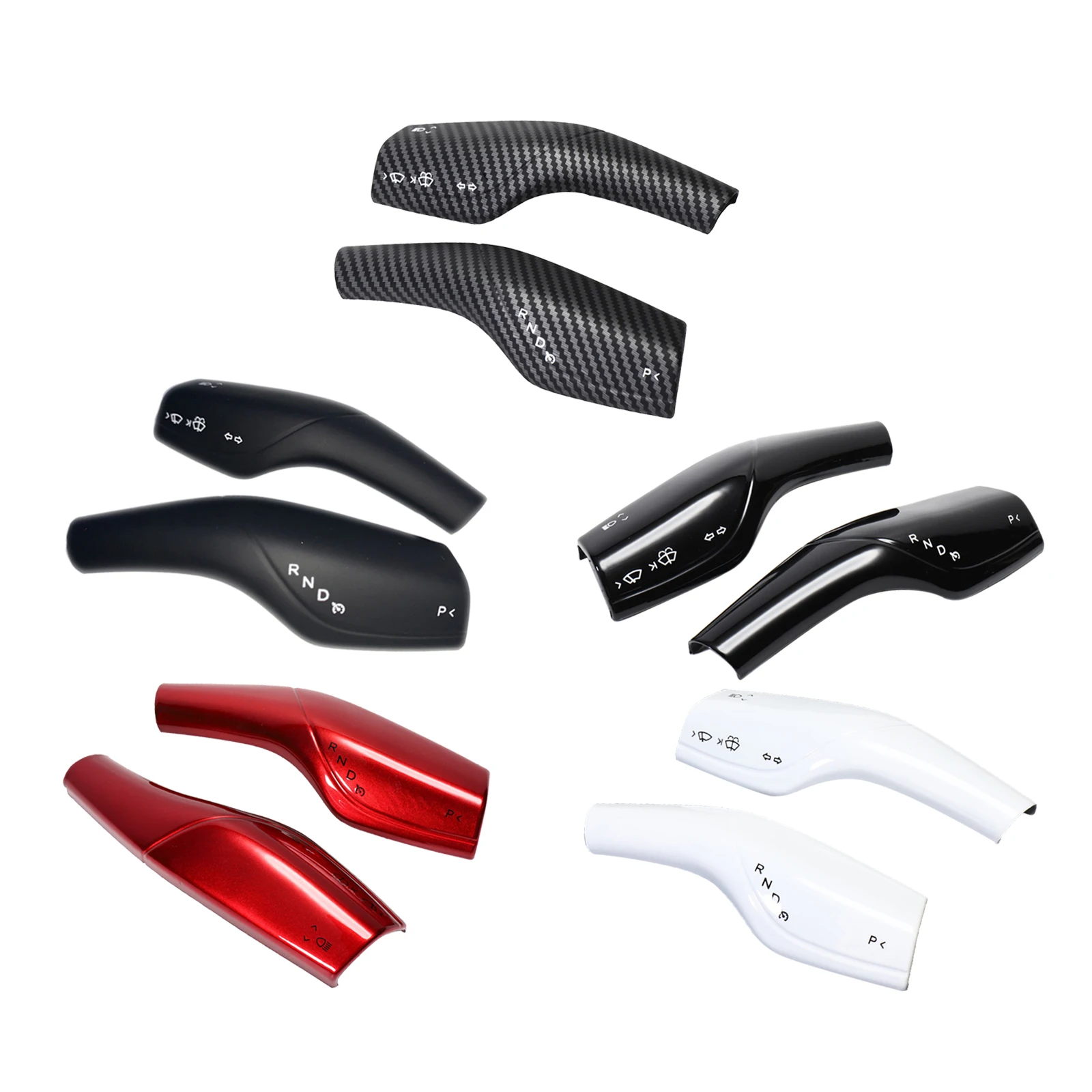 

2PCS Car Steering Lever Cover Stickers fits for Tesla Model 3 Model Y