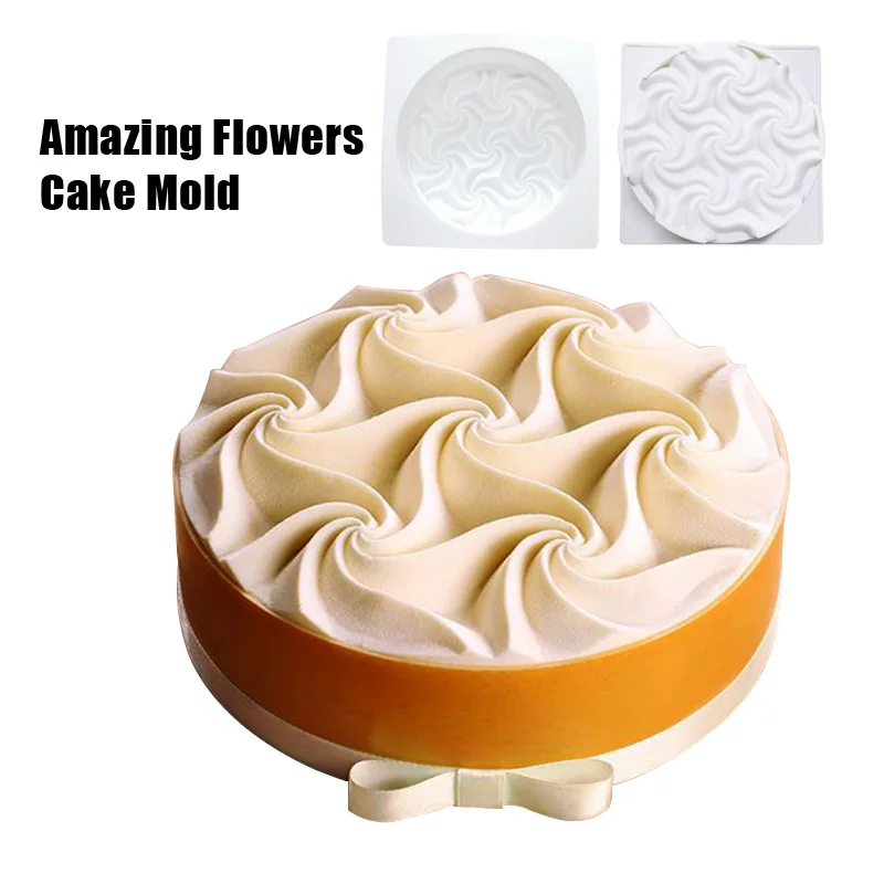 Силиконовый цветок Форма для торта Шоколадное Мыло конфет желе противень