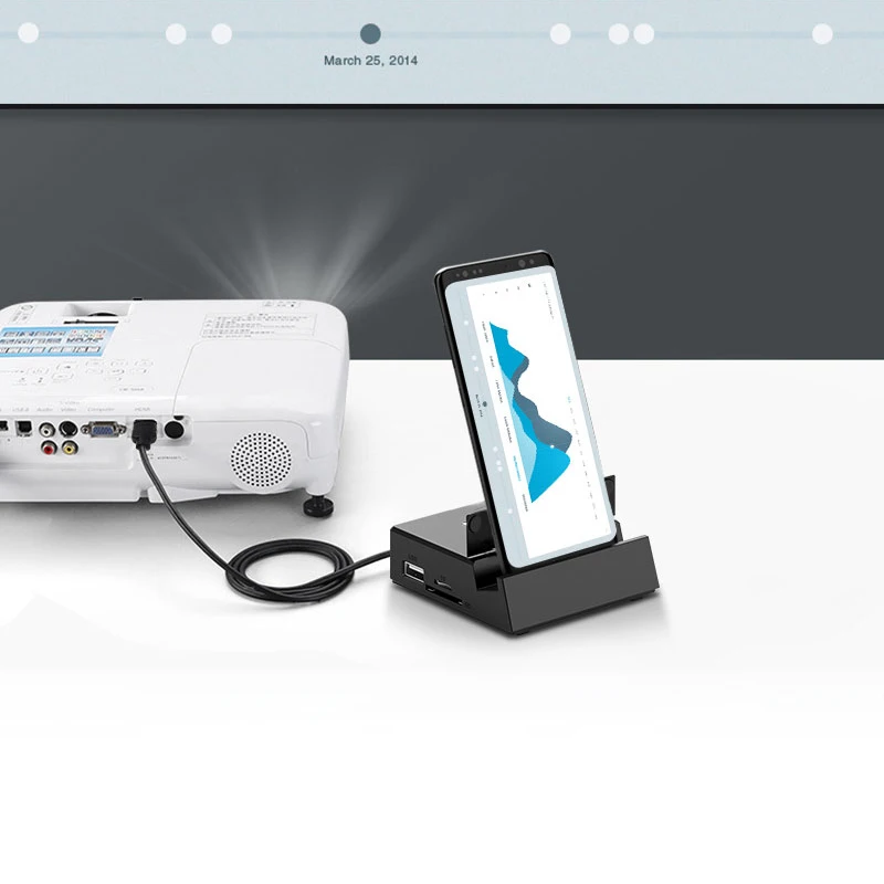 8 в 1 Тип C концентратор док станция для телефона зарядное устройство Держатель