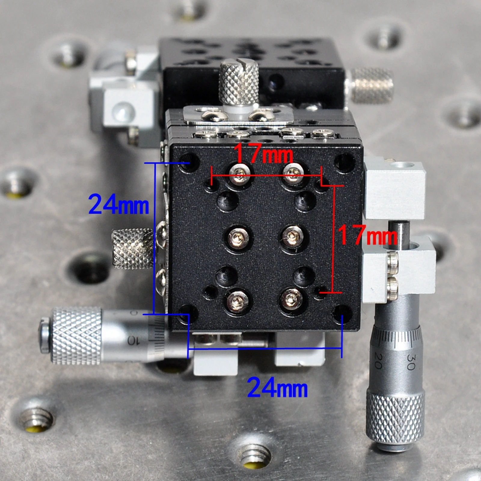 

XYZ axis M3-338-L1-UB MMT manual high precision lifting fine adjustment displacement sliding table aluminum 30mm