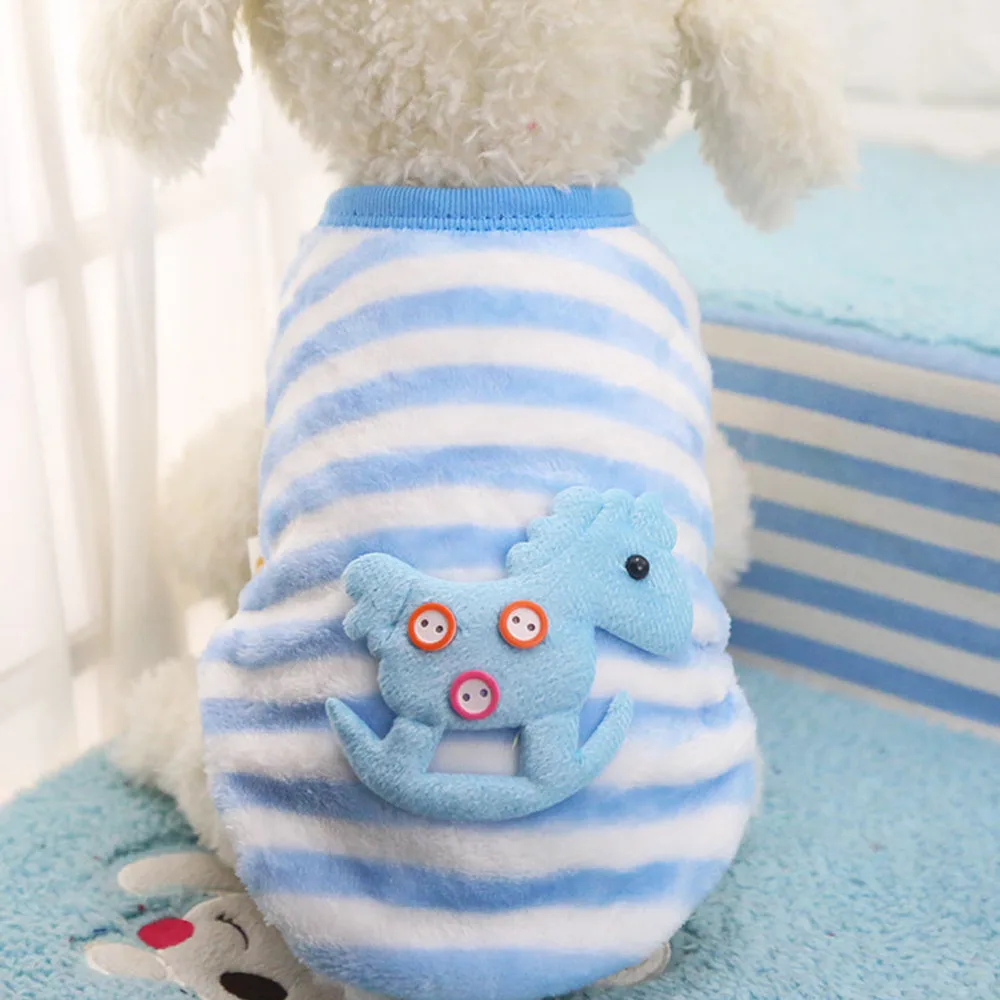 Одежда для забавных собак и кошек теплая одежда щенков свитер жилет Осень зима