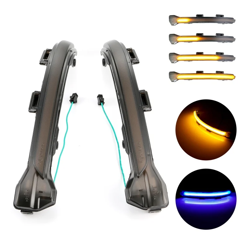 2 шт. Динамический указатель поворота светильник Светодиодный Боковой