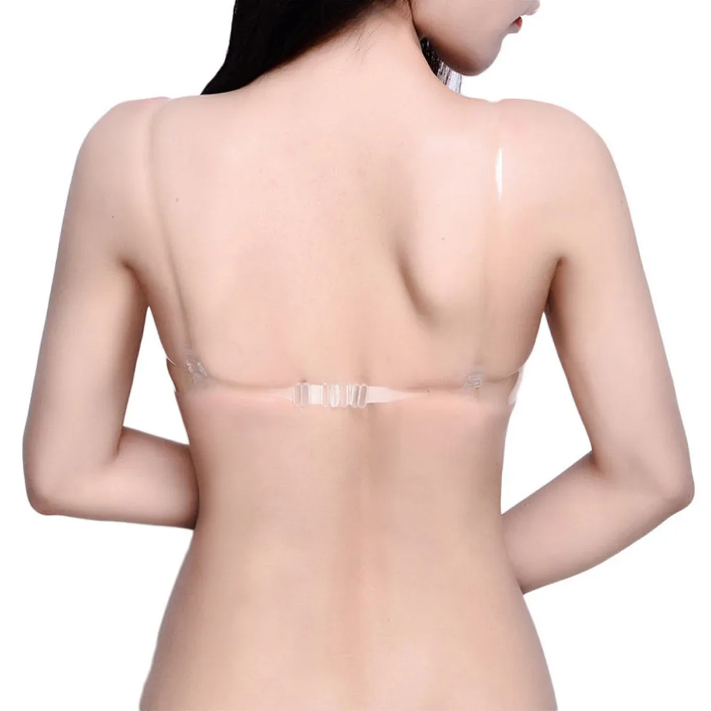 

Transparent Clear Bra Invisible Strap Plastic Bra Disposable Underwear Bra Unpadded Bralette Bras Underwear Set Nightwear