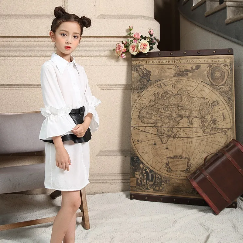 Платье для мамы и дочки школьная одежда рубашки платья с длинными рукавами