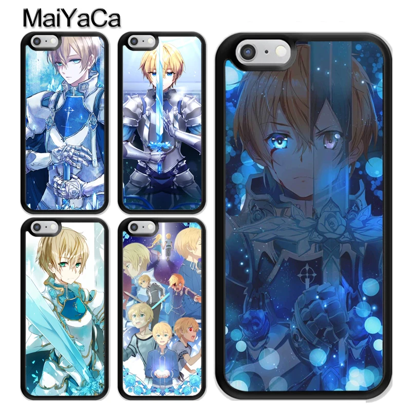 Чехол Eugeo Sword Art Online для iPhone 12 Mini 11 Pro MAX X XR XS SE 2020 6S 7 8 Plus 5s|Бамперы| |