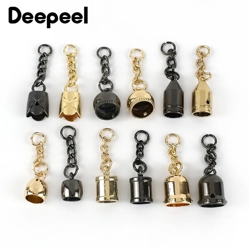 10Pcs Deepeel Metal Bag Hanging Buckles Fashion Luggage Alloy Tassel Stopper Rope Buckle DIY Clothing Decoration Material BD445 | Багаж и