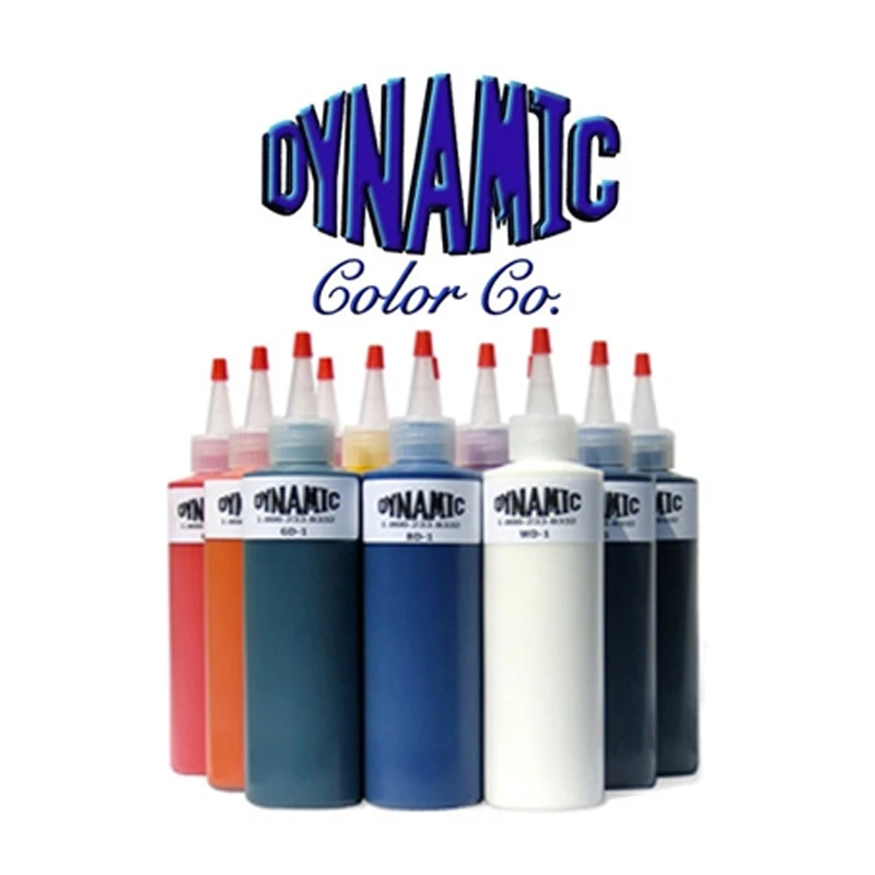 Высокое Качество Бренд Dynamic краска для татуировок тату набор 8 Colos 8oz