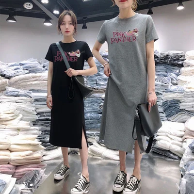 

Simple Flower Dress Women Fashion Daisy Printed Dresses Short Sleeve Midi Long Female Dress Graphics Casual Clothes Summer 2021