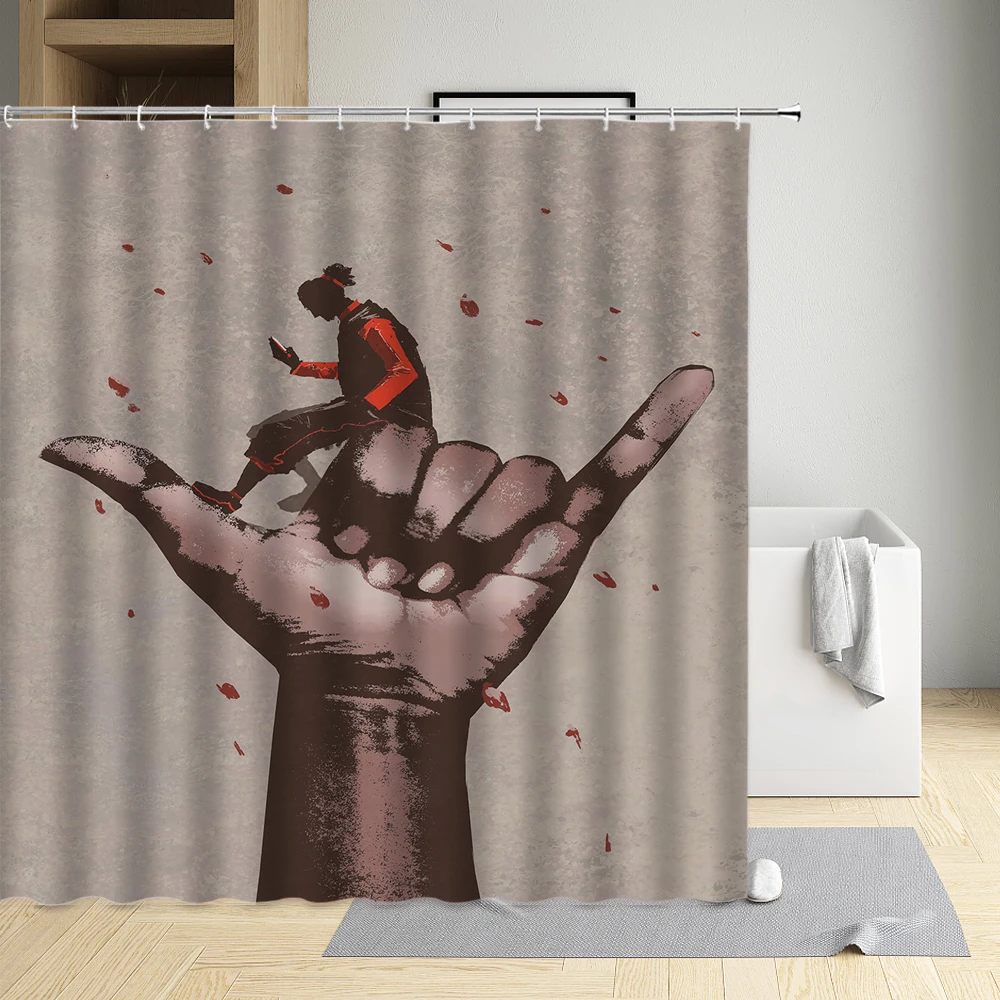 

Интересные Ручной Современные экологически чистые ткани полиэстер Водонепроницаемый ткань душевая занавеска для ванны декора ванной Экра...