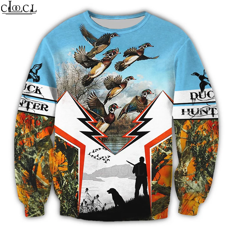 

HX Newest Popular Duck Hunting 3D Print Men Women Hoodie Sweatshirts Harajuku Fashion Long Sleeve Tracksuit Drop Shipping