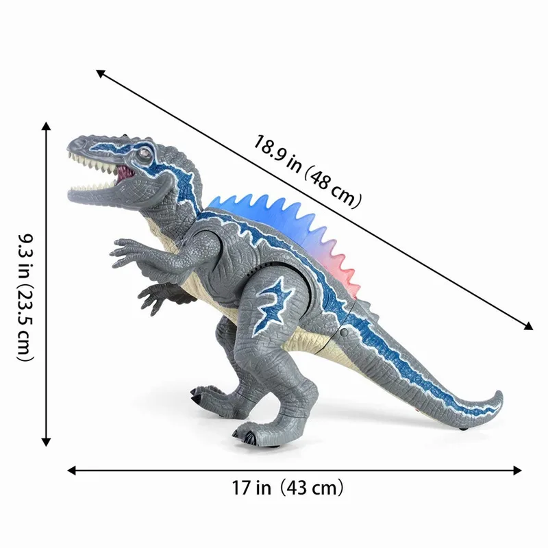 Spray Dinosaur Kids Pet Remote Control Toys Walking Tyrannosaurus Animal Model Color Light Sounds Children Gift | Игрушки и хобби