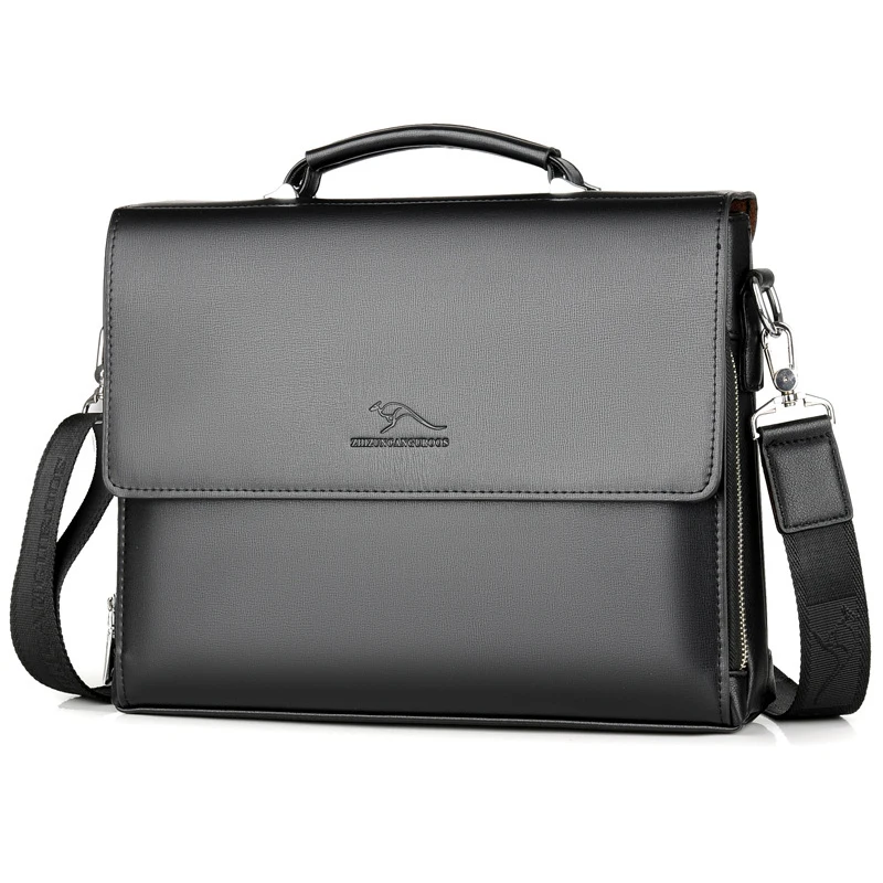 

Сумка мужская для ноутбука, деловой портфель, кожаный портативный чемодан на плечо для офиса, кросс-боди