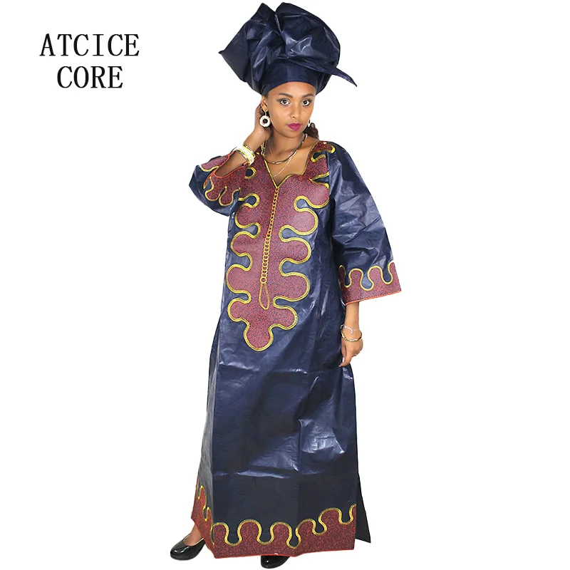 Африканские платья для женщин бесплатная доставка африканская ткань BAZIN RICHE