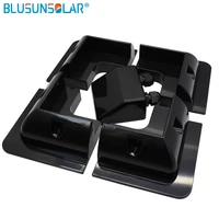 1 set5 pcs black white abs solar bracket panel mounting system for caravan motor home rv with ce standard