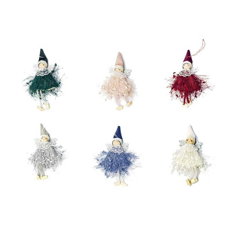 

6Pcs Cute Angel Doll Christmas Decoration Pendant Christmas Tree Hanging Ornament Christmas Decoration for Christmas Crafts