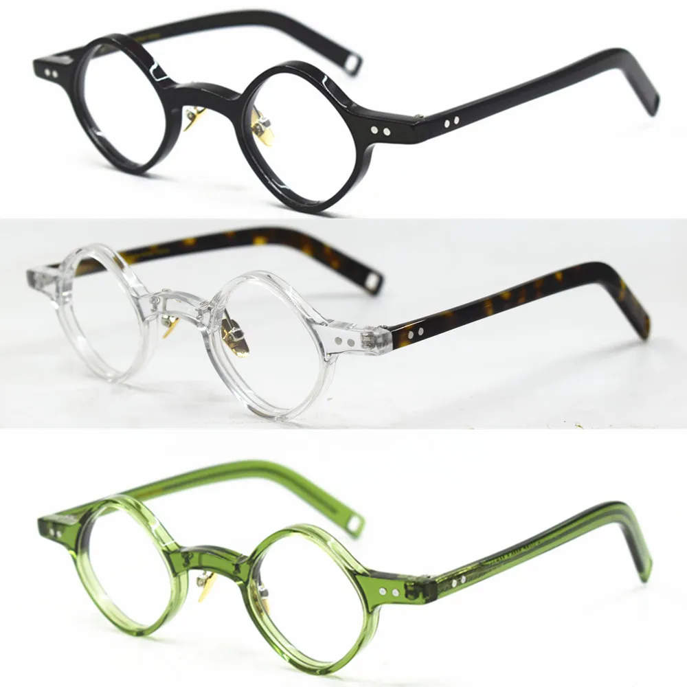 Очки для чтения ручной работы мужчин и женщин винтажные супермаленькие