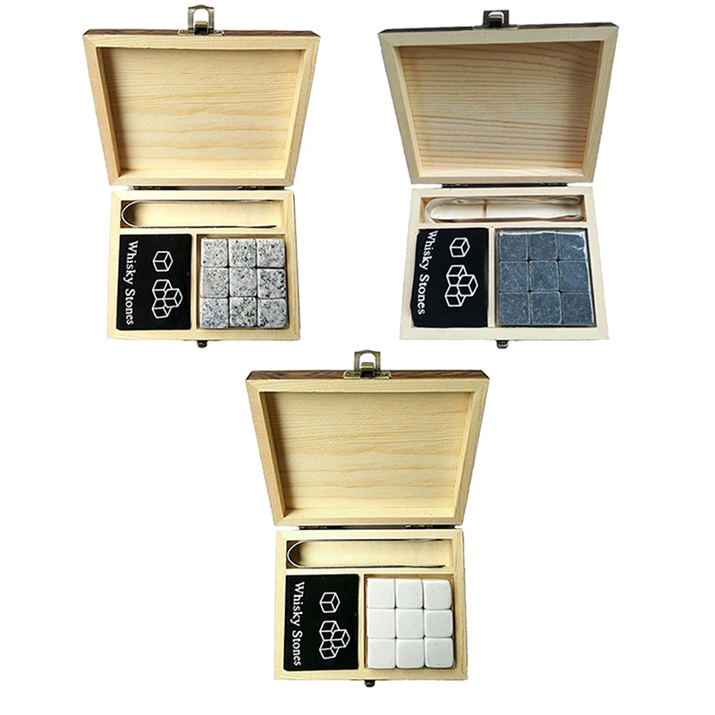 Камни для виски со словами деревянная коробка камни квадратная каменная серый +