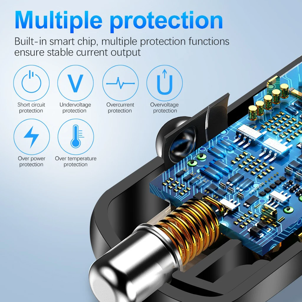 DC водонепроницаемый двойной USB адаптер Автомобильное зарядное устройство для