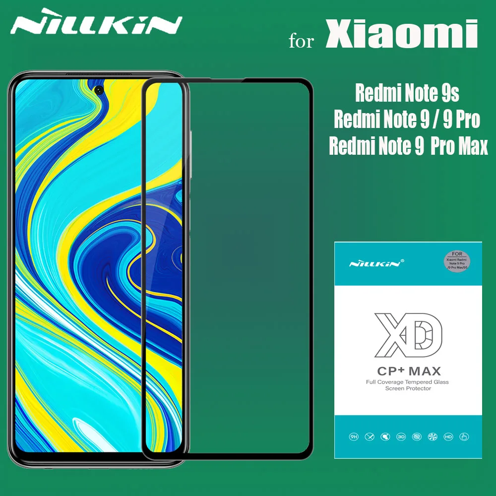 Закаленное стекло для Xiaomi Redmi Note 9 Pro Max защиты экрана с полным покрытием Note9 |