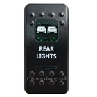 Зеленый печатных переключатель Кепки-задний светильник S-для детей возрастом от 12V 20A 5Pin вклвыкл SPST светодиодный светильник бар автомобиль Лодка кулисный переключатель, крышка только!