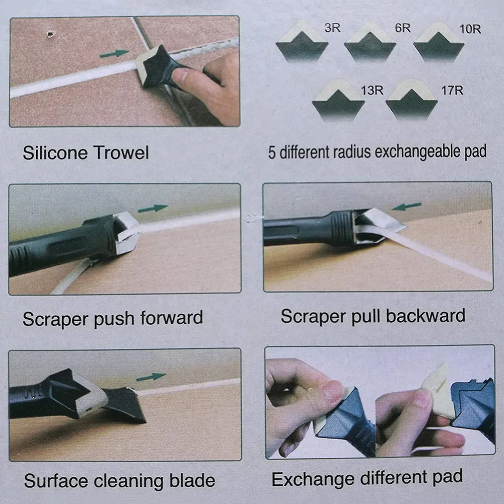 Набор инструментов для удаления герметика скребок удаление формы 3 в 1