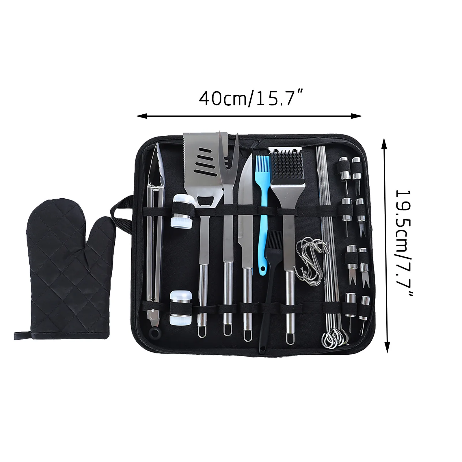 

35 Piece Barbecue Tool Set Stainless Steel Knife And Fork Outdoor Bbq Tool Set