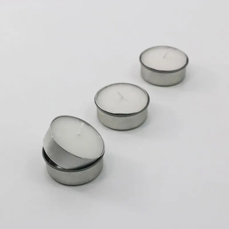 

1Pc 4.31x1.5CM Round Metal Tealight Cup Holder Empty Case Candle Wax Container Bowl Mold DIY Jelly Gel Jars Making