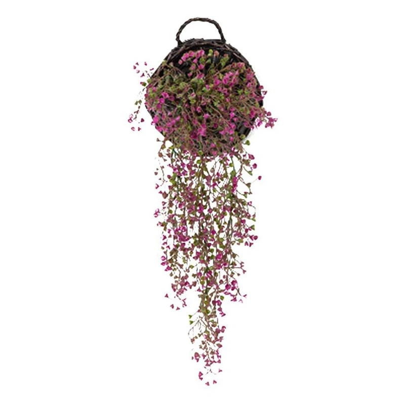 

Artificial Flowers with Basket,Flower Plant Wall Hanging,Flower Pot Decoration,for Garden/Outdoors/Home